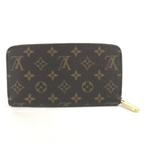 LOUIS VUITTON Long Wallet Purse M42616 Monogram canvas Brown Monogram Zippy wallet Women Used | AlmaBagz