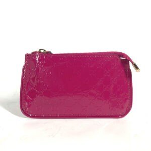 GUCCI Coin case 233183 enamel pink With key ring Micro Guccisima Women Used | AlmaBagz