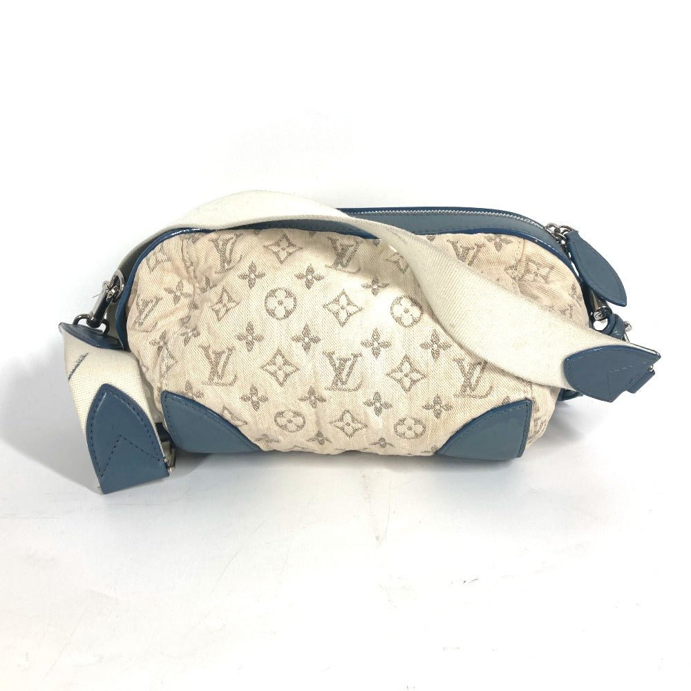 LOUIS VUITTON Shoulder Bag M40706 Monogram denim blue Monogram denim Pochette round | AlmaBagz