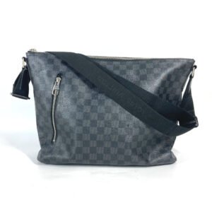 LOUIS VUITTON Shoulder Bag N41106 Damier Grafitto Canvas black Damier Grafitte Mick MM | AlmaBagz