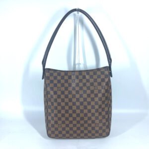 LOUIS VUITTON Shoulder Bag N51144 Damier canvas Brown Damier LoopingGM Women Used | AlmaBagz