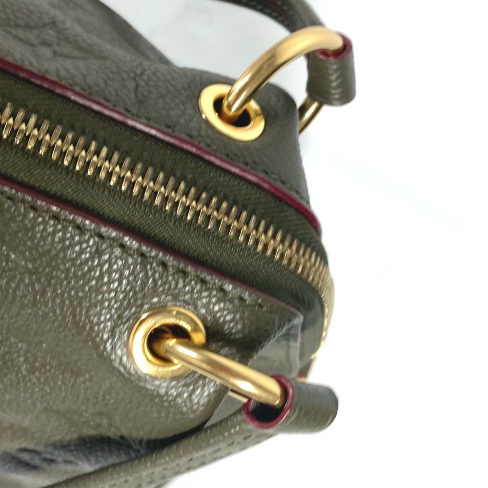 LOUIS VUITTON Shoulder Bag M43669 Monogram Ann Platt Leather khaki Monogram Ann Platt Ponty PM Women Used | AlmaBagz - Image 11