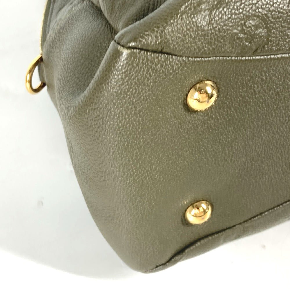 LOUIS VUITTON Shoulder Bag M43669 Monogram Ann Platt Leather khaki Monogram Ann Platt Ponty PM Women Used | AlmaBagz - Image 6
