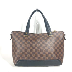 LOUIS VUITTON Shoulder Bag N41014 Damier canvas, leather black Damier Hyde Park Women Used | AlmaBagz