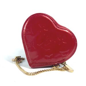 LOUIS VUITTON Coin case M93562 Monogram Vernis Canvas Red Monogram Vernis Porto Mon Coeur Women Used | AlmaBagz