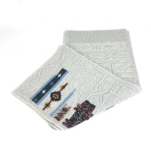 HERMES Scarf Wool, Cashmere Light gray type Autumn/Winter 2023 Collection Couleur en coeur | AlmaBagz