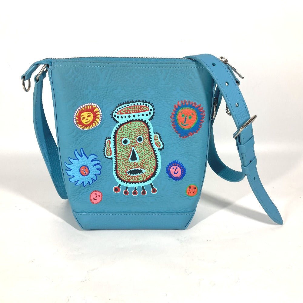 LOUIS VUITTON Shoulder Bag M21716 Taurillon Clemence Leather blue LVxYK Monogram Taurillon Clemence Hobo Cruiser | AlmaBagz - Image 15