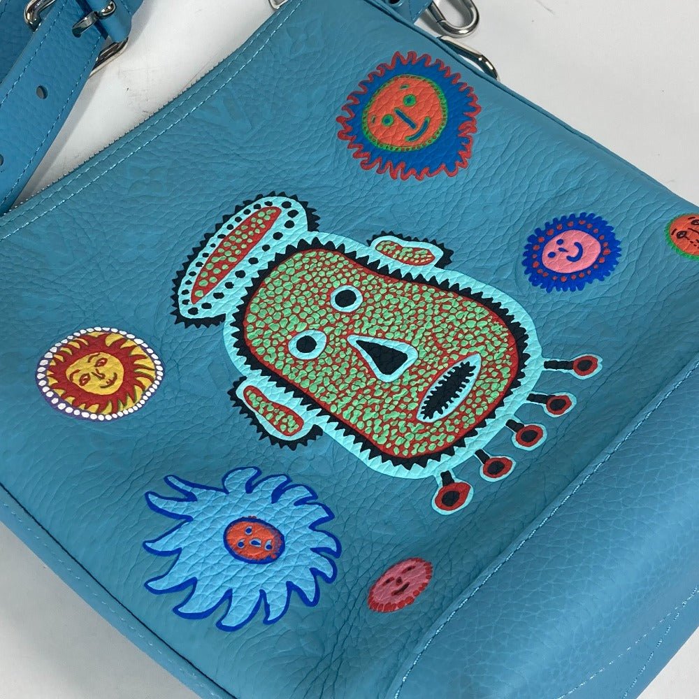 LOUIS VUITTON Shoulder Bag M21716 Taurillon Clemence Leather blue LVxYK Monogram Taurillon Clemence Hobo Cruiser | AlmaBagz - Image 7