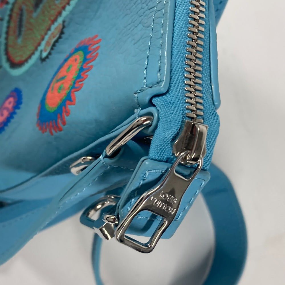 LOUIS VUITTON Shoulder Bag M21716 Taurillon Clemence Leather blue LVxYK Monogram Taurillon Clemence Hobo Cruiser | AlmaBagz - Image 8