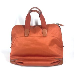 HERMES Boston Duffel bag Towal chevron Orange Sports 2WAY Bag Shoulder Bag Sac de Golf 47 | AlmaBagz