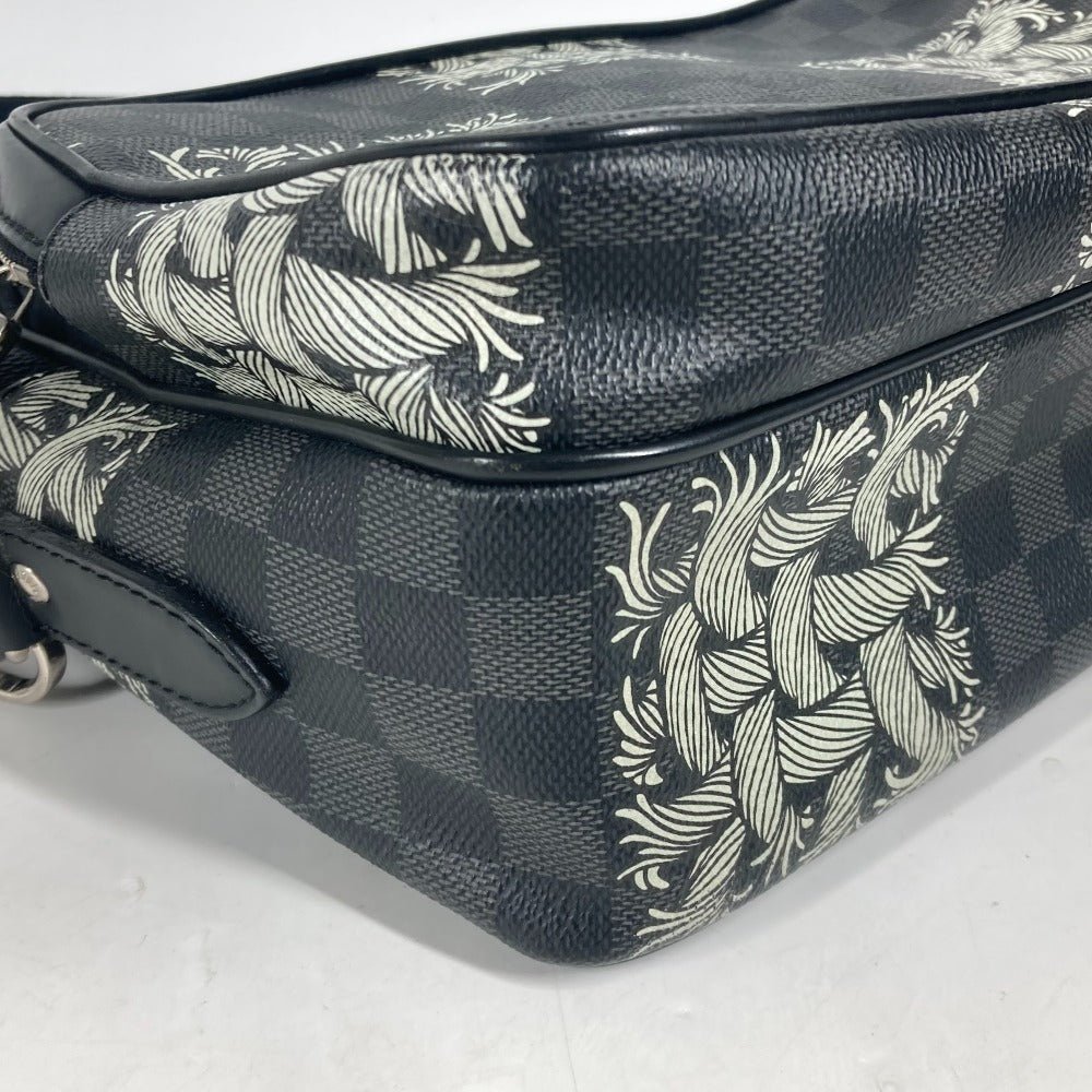 LOUIS VUITTON Shoulder Bag N41572 Damier Grafitto Canvas black Damier Graphite Christopher Nemeth NilPM | AlmaBagz - Image 9