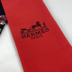 HERMES scarf silk Red Maxi Twilly Twilly | AlmaBagz