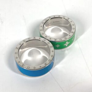 LOUIS VUITTON Ring M00278 metal green Double ring set Burgundy Set 2 Rings M | AlmaBagz