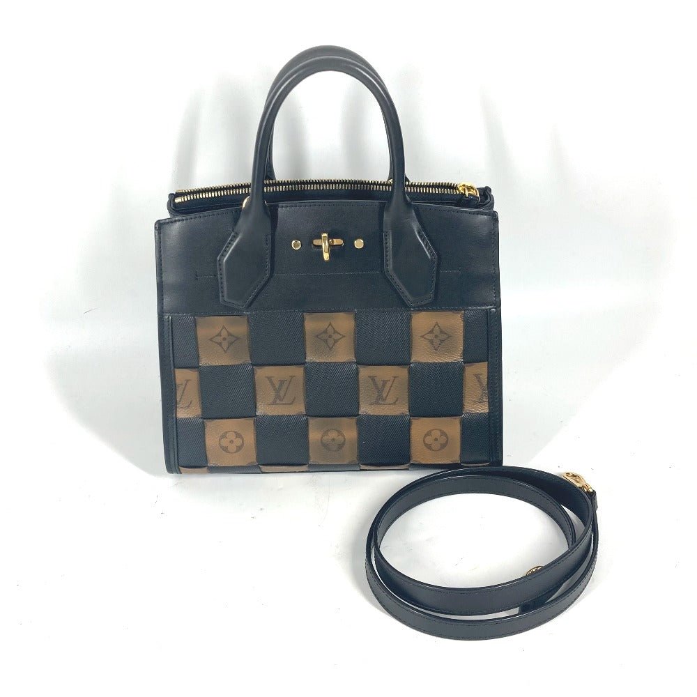 LOUIS VUITTON Shoulder Bag M53252 leather Brown Monogram reverse City Steamer PM | AlmaBagz - Image 17