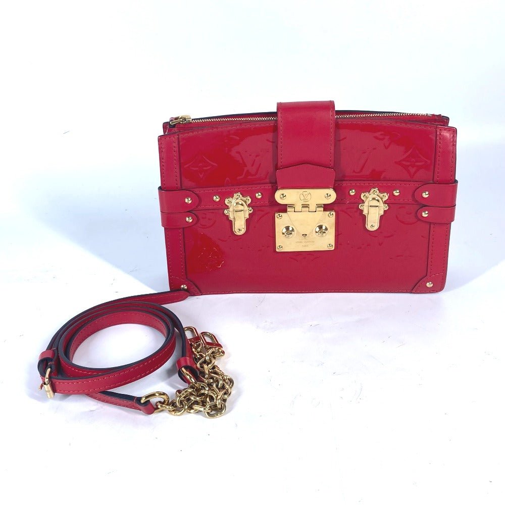 LOUIS VUITTON Shoulder Bag M54181 Monogram Vernis Red Monogram Vernis Petite Mar | AlmaBagz - Image 14
