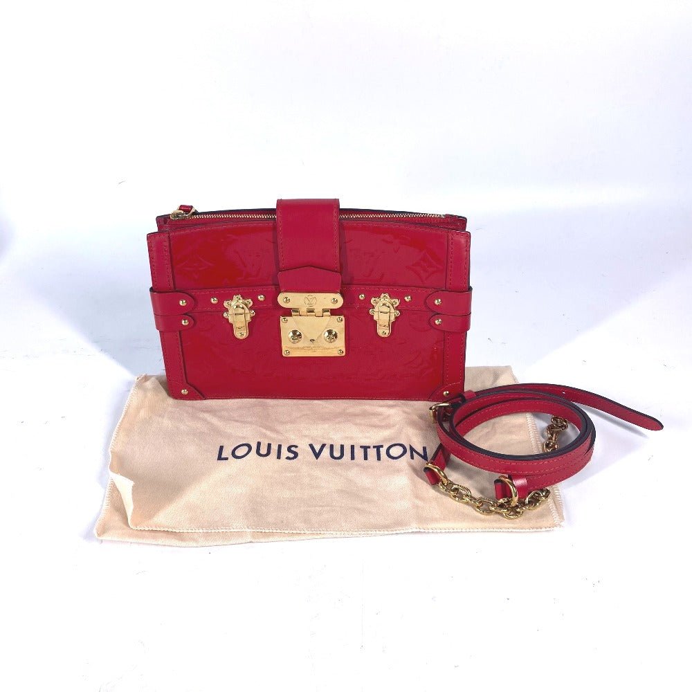 LOUIS VUITTON Shoulder Bag M54181 Monogram Vernis Red Monogram Vernis Petite Mar | AlmaBagz - Image 11
