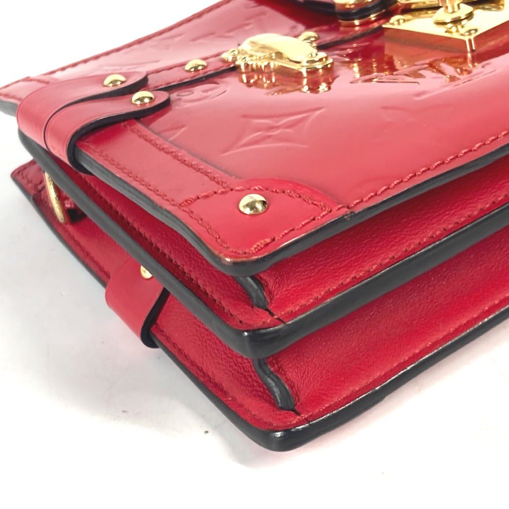 LOUIS VUITTON Shoulder Bag M54181 Monogram Vernis Red Monogram Vernis Petite Mar | AlmaBagz - Image 7