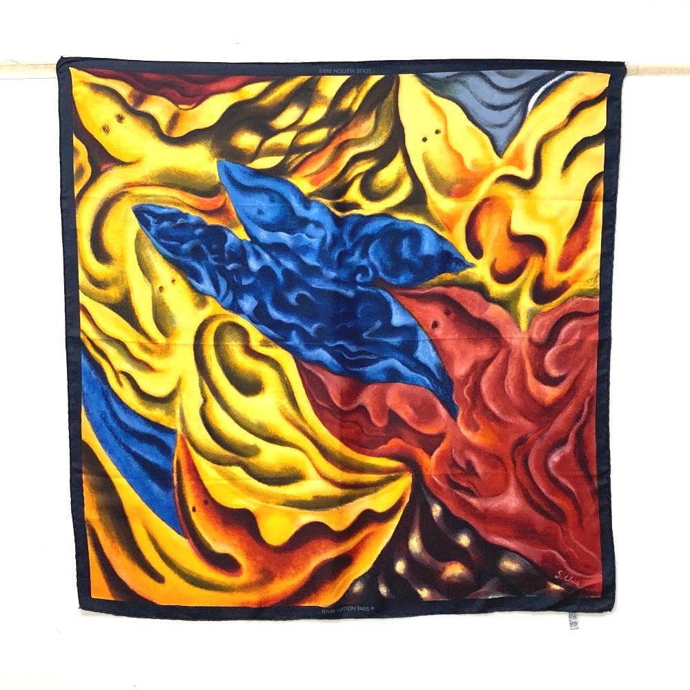 LOUIS VUITTON scarf silk black Sandro Chia | AlmaBagz - Image 14