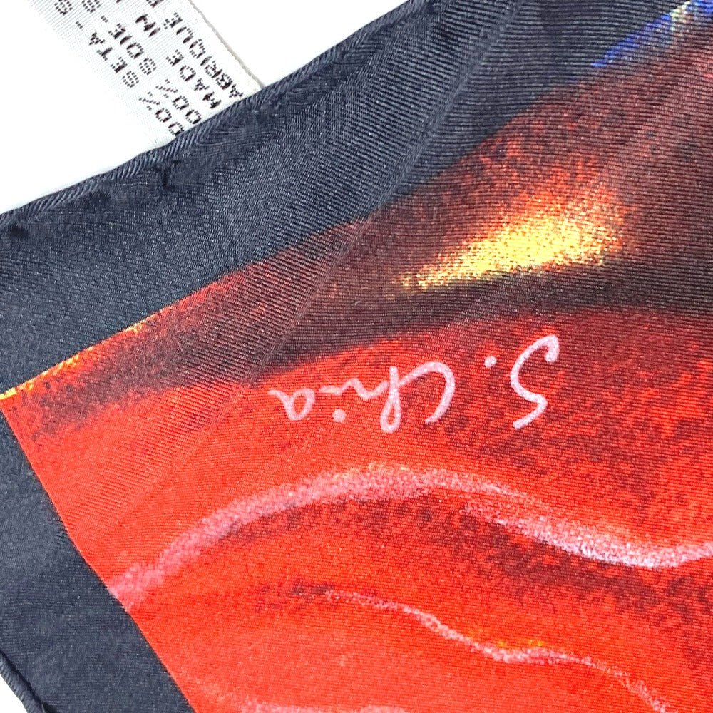 LOUIS VUITTON scarf silk black Sandro Chia | AlmaBagz - Image 8