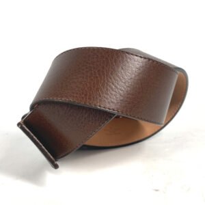 LOUIS VUITTON belt leather Brown 36 | AlmaBagz