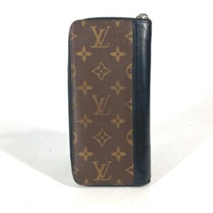 LOUIS VUITTON Long Wallet Purse M60109 Monogram macacer canvas Brown Monogram macacer Zippy Wallet Vertical | AlmaBagz