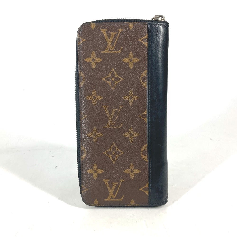 LOUIS VUITTON Long Wallet Purse M60109 Monogram macacer canvas Brown Monogram macacer Zippy Wallet Vertical | AlmaBagz