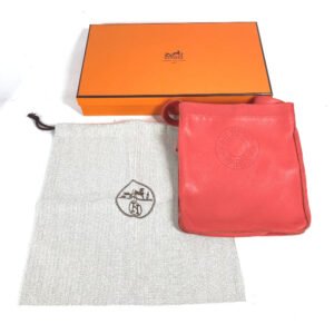 HERMES Shoulder Bag leather pink logo Serie | AlmaBagz
