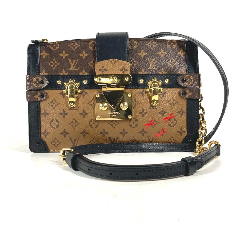 LOUIS VUITTON Shoulder Bag M43596 Monogram reverse canvas beige Monogram reverse Trunk clutch | AlmaBagz - Image 14