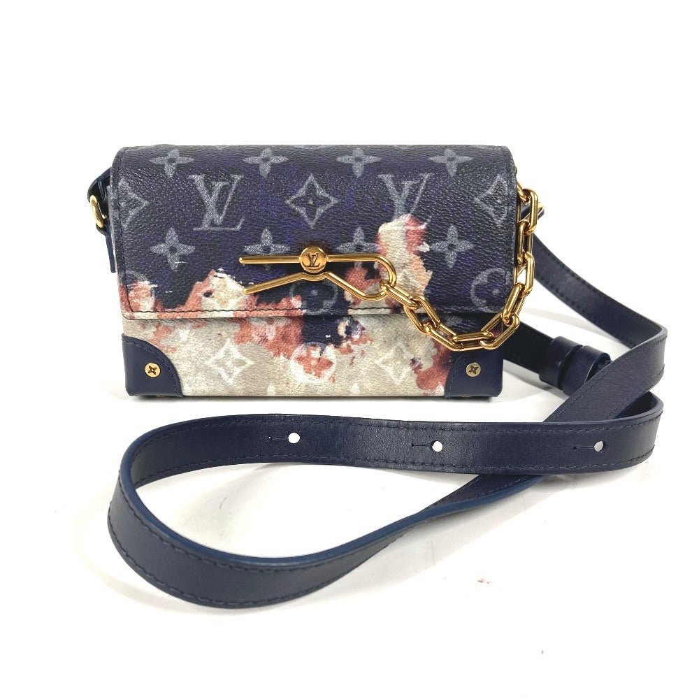 LOUIS VUITTON Shoulder Bag M82900 Monogram canvas Navy monogram bleach steamer wearable wallet | AlmaBagz - Image 13