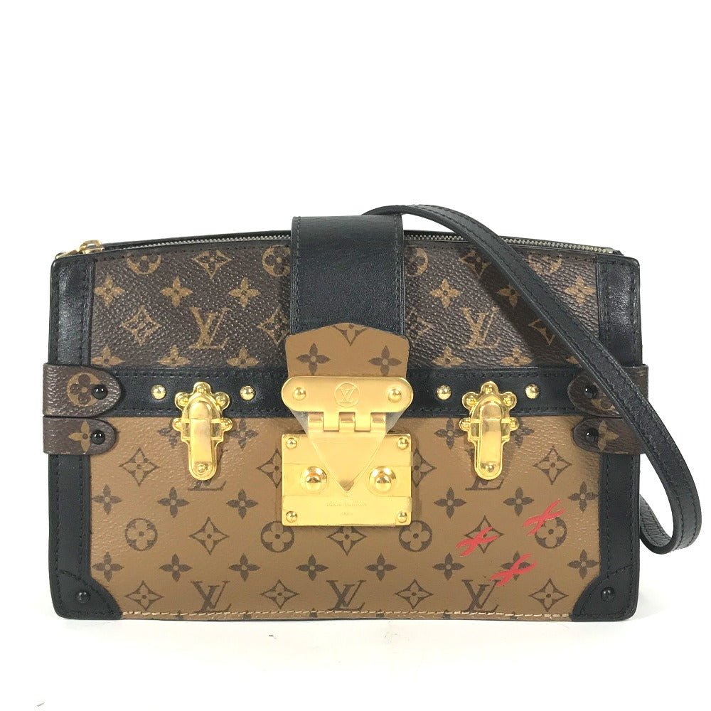 LOUIS VUITTON Shoulder Bag M43596 Monogram reverse canvas beige Monogram reverse Trunk clutch | AlmaBagz - Image 15