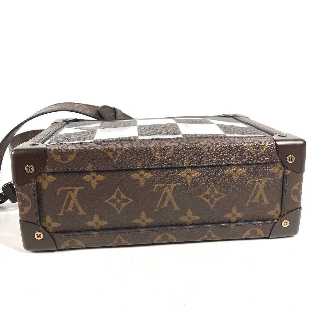 LOUIS VUITTON Shoulder Bag M20871 Canvas, PVC Brown monogram chess Slim soft trunk | AlmaBagz - Image 4