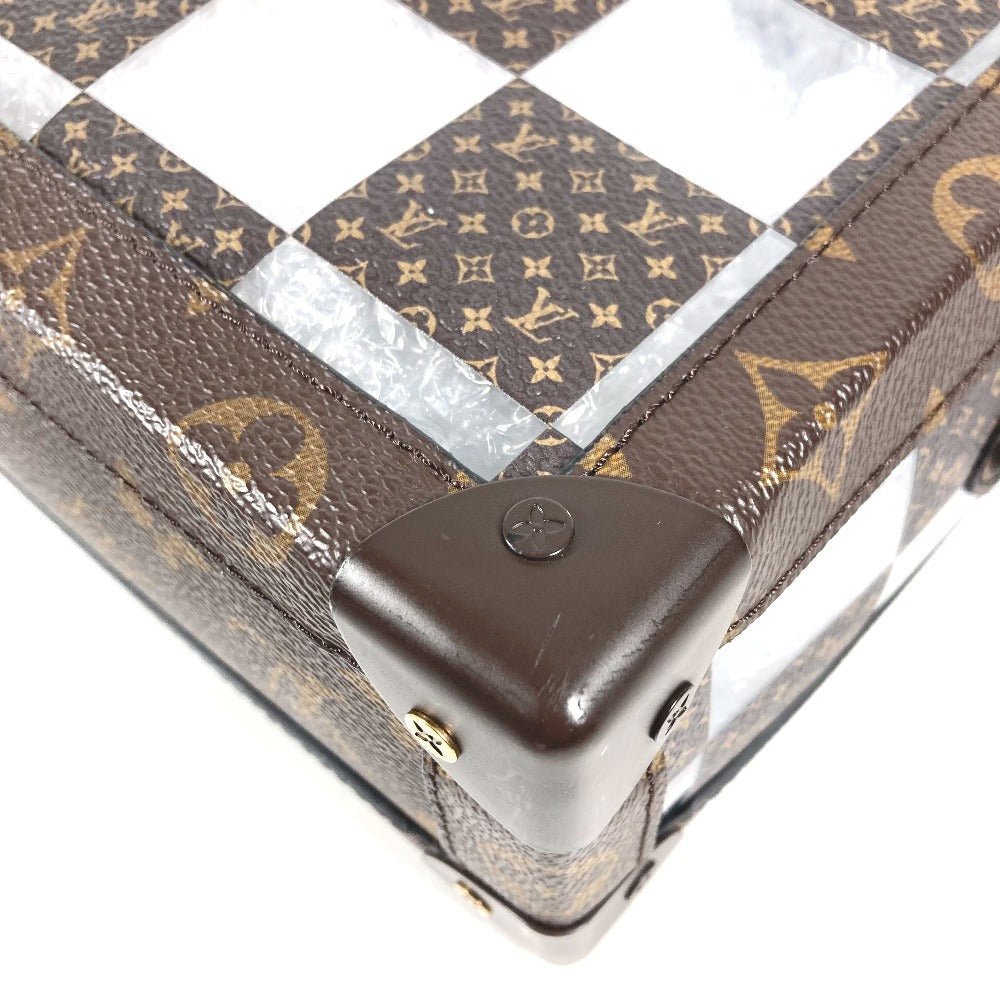 LOUIS VUITTON Shoulder Bag M20871 Canvas, PVC Brown monogram chess Slim soft trunk | AlmaBagz - Image 5