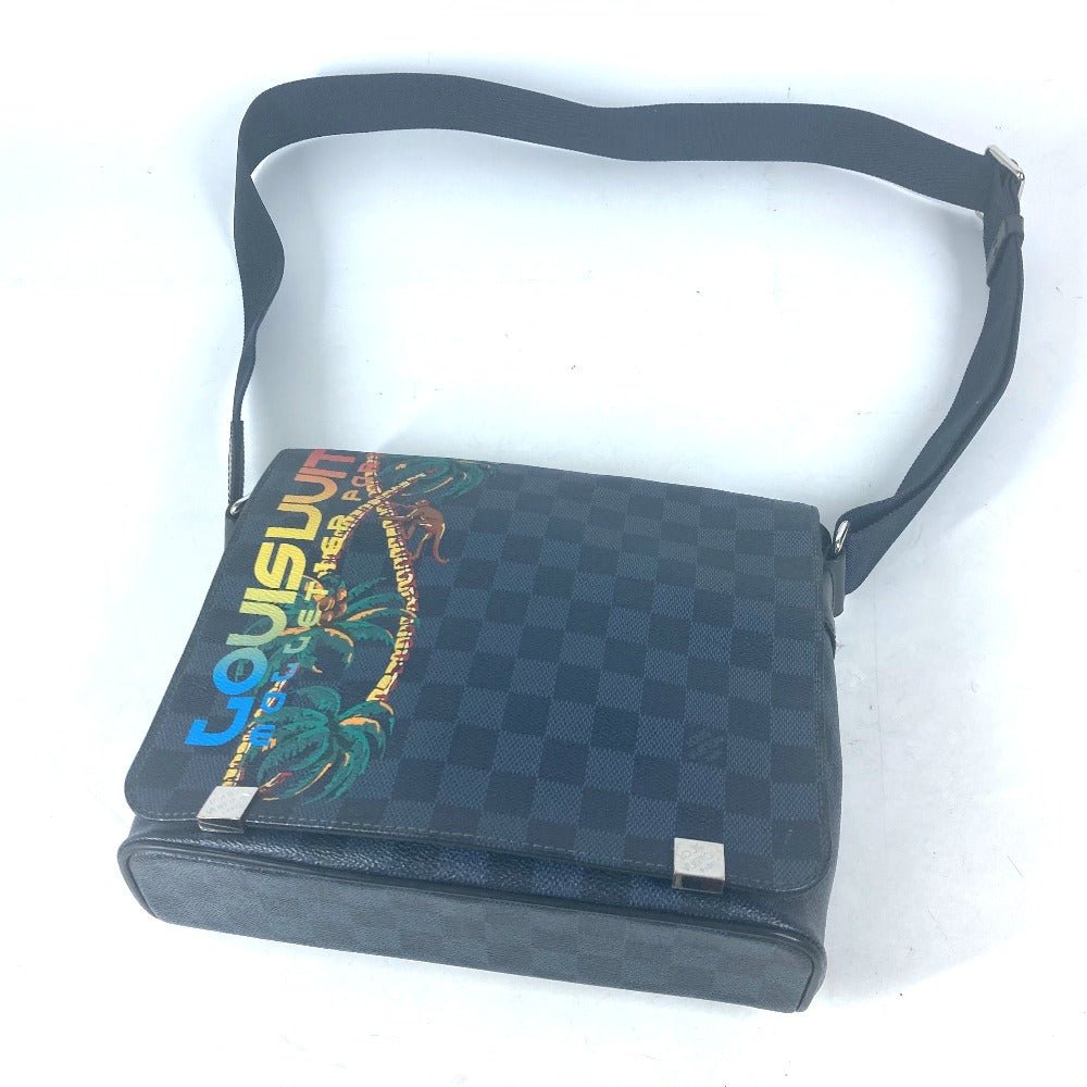 LOUIS VUITTON Shoulder Bag N50005 Damier Cobalt Canvas Navy Damier Cobalt District PM mens(Unisex) Used | AlmaBagz - Image 13