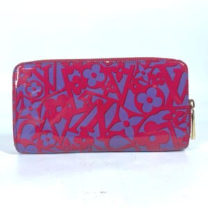 LOUIS VUITTON Long Wallet Purse M90123 Patent leather pink Vernis suite monogram Zippy wallet | AlmaBagz