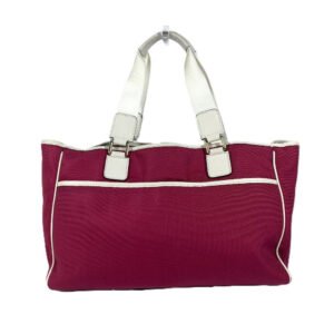 GUCCI Shoulder Bag 264216 Leather/nylon jacquard pink GG charm logo Women Used | AlmaBagz