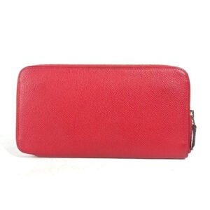 HERMES Long Wallet Purse Epsom Red Zip Around long wallet Azap long silk in unisex(Unisex) Used | AlmaBagz
