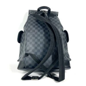 LOUIS VUITTON Backpack N41379 Damier Grafitto Canvas black Damier Grafitte Christopher MM mens Used | AlmaBagz