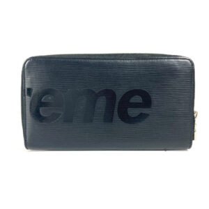 LOUIS VUITTON Long Wallet Purse M67723 Epi Leather black Epi Supreme collaboration Zippy Organizer | AlmaBagz