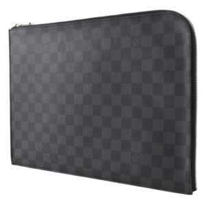 LOUIS VUITTON Clutch bag N41501 Damier Grafitto Canvas black Pochette Jules GM mens Used | AlmaBagz