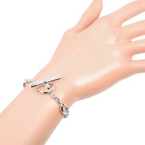 HERMES bracelet Silver925 Silver Chene Dunkle Farandole SH | AlmaBagz