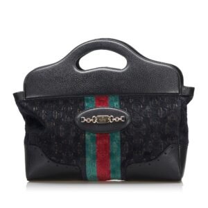 Gucci Medium Embossed Horsebit Velvet Punch Tote Tote Bag | AlmaBagz