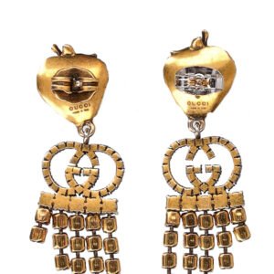 GUCCI Earrings GG Strawberry Drop | AlmaBagz