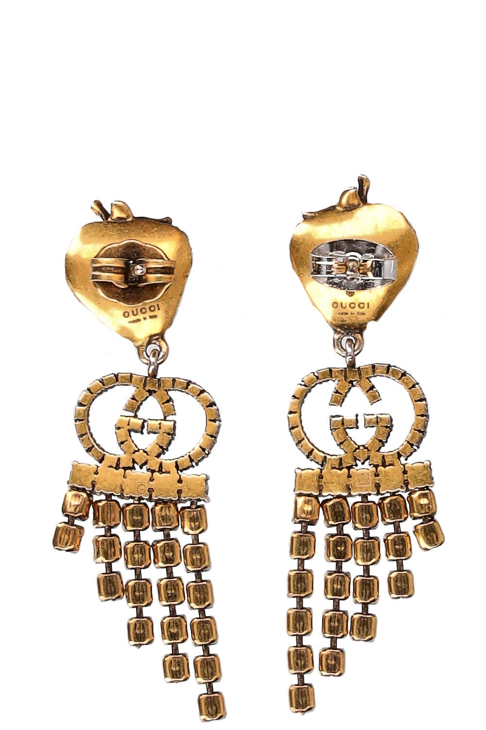 GUCCI Earrings GG Strawberry Drop | AlmaBagz