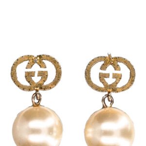 GUCCI Earrings GG Faux Pearl | AlmaBagz