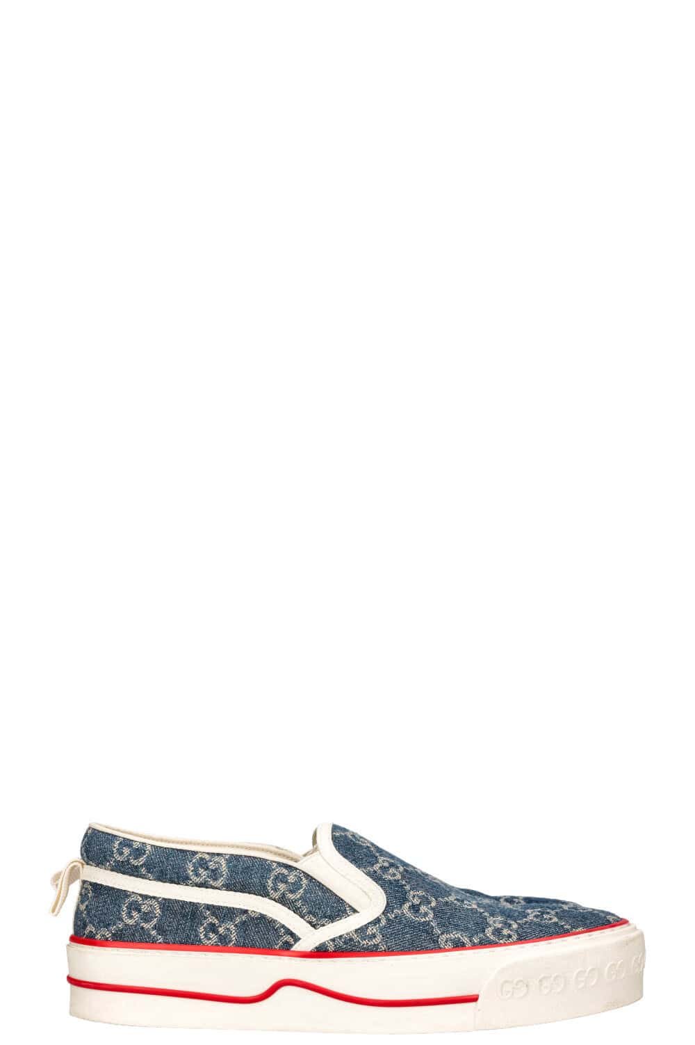 GUCCI Tennis 1977 Slip-On Sneakers Denim | AlmaBagz