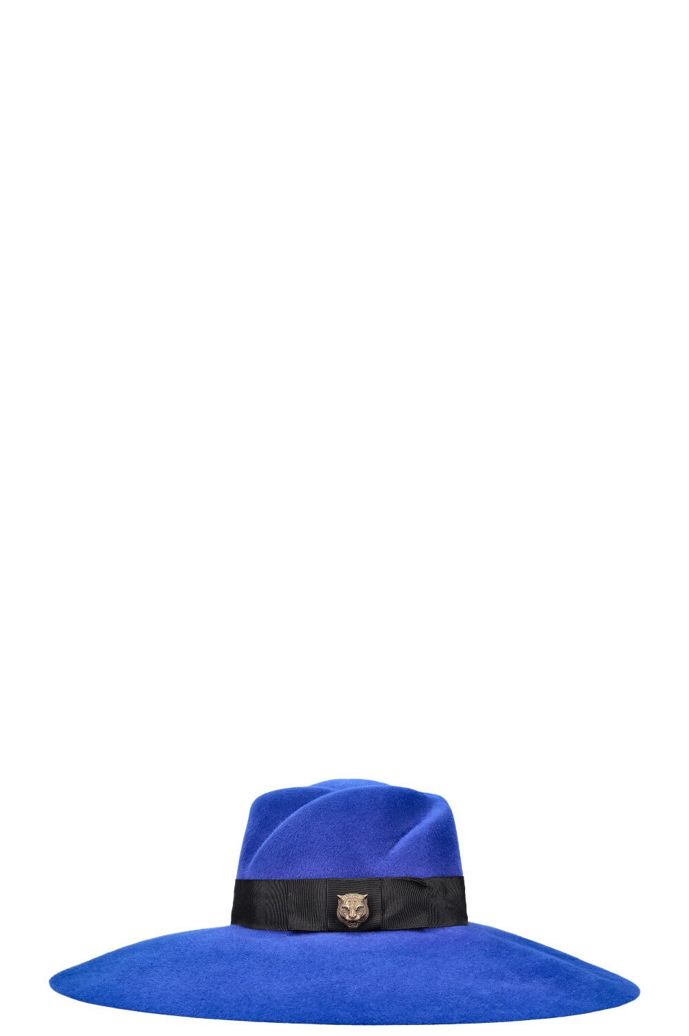 GUCCI Anita Fedora Hat Rabbit Felt Blue | AlmaBagz - Image 6