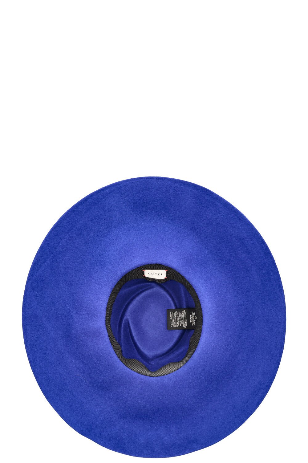 GUCCI Anita Fedora Hat Rabbit Felt Blue | AlmaBagz - Image 5