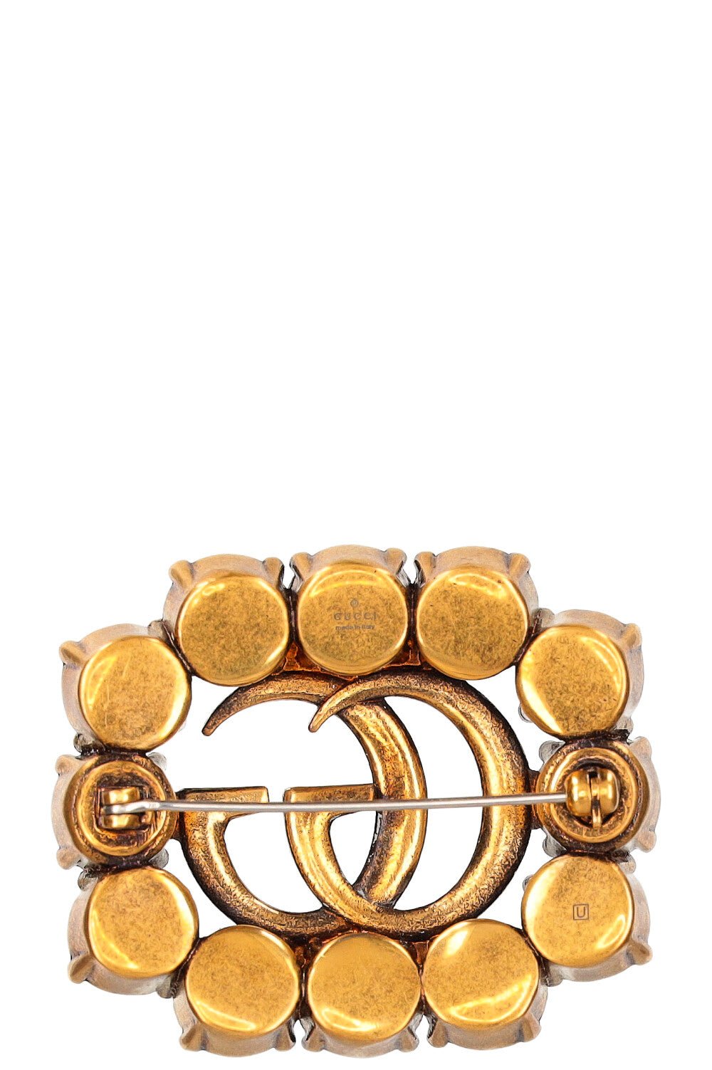 GUCCI Double G Brooch Crystals | AlmaBagz