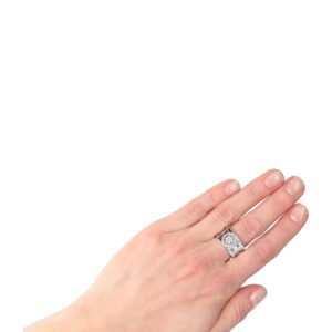 GUCCI GG Twirl Ring Diamonds Whitegold | AlmaBagz