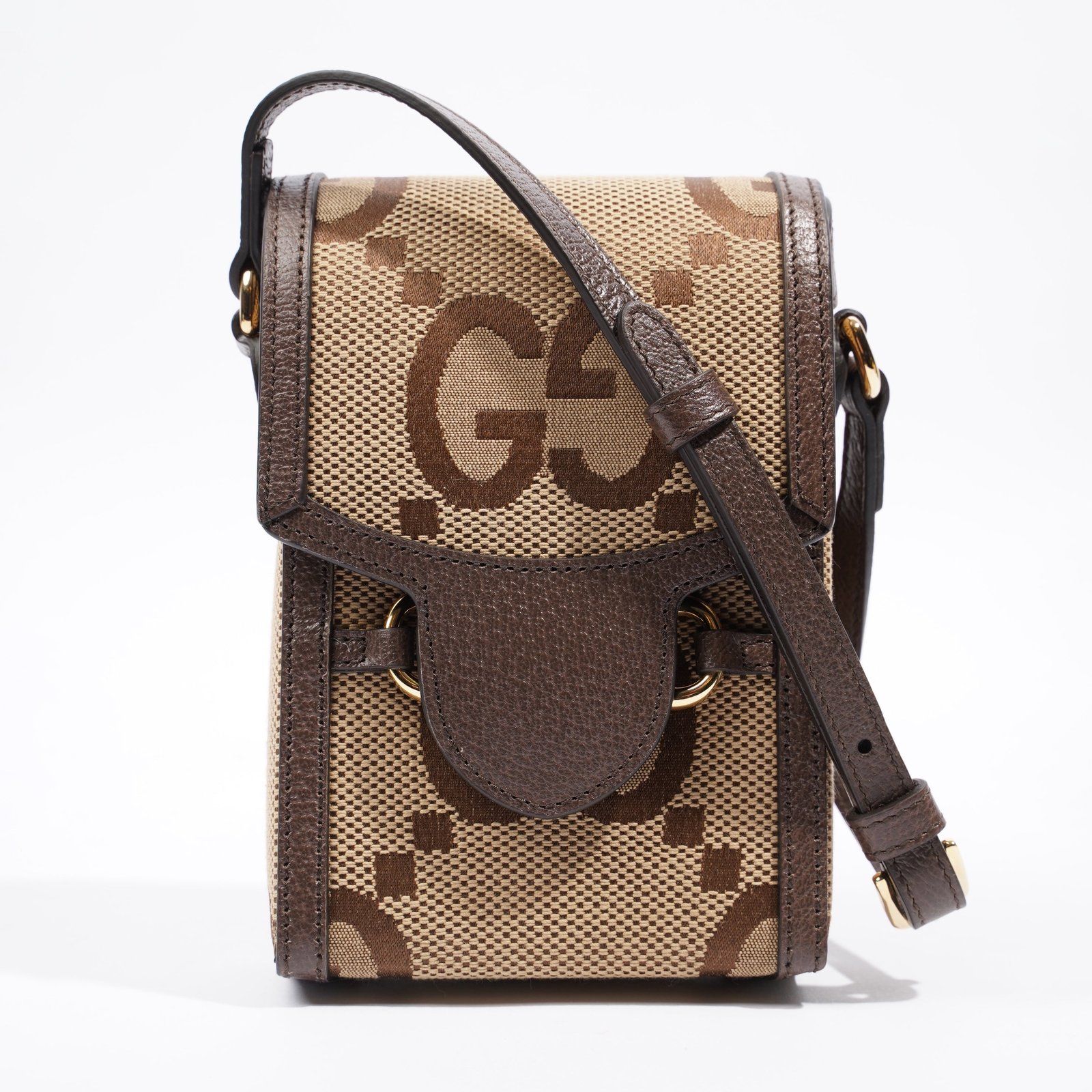 Gucci 1955 Horsebit Mini Beige and ebony GG supreme canvas Canvas | AlmaBagz - Image 13